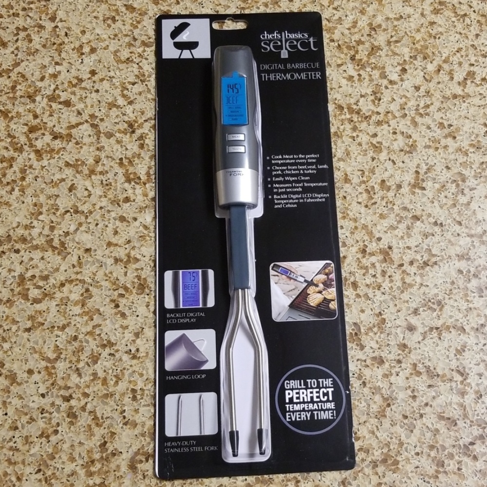 Chefs Basics Select BBQ Digital Thermometer Fork